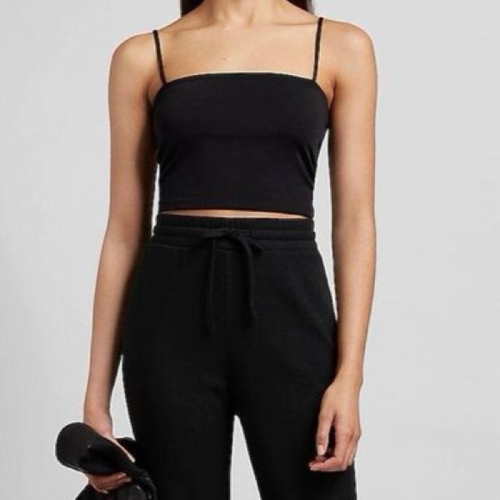 CROPPED SQUARE NECK CAMI